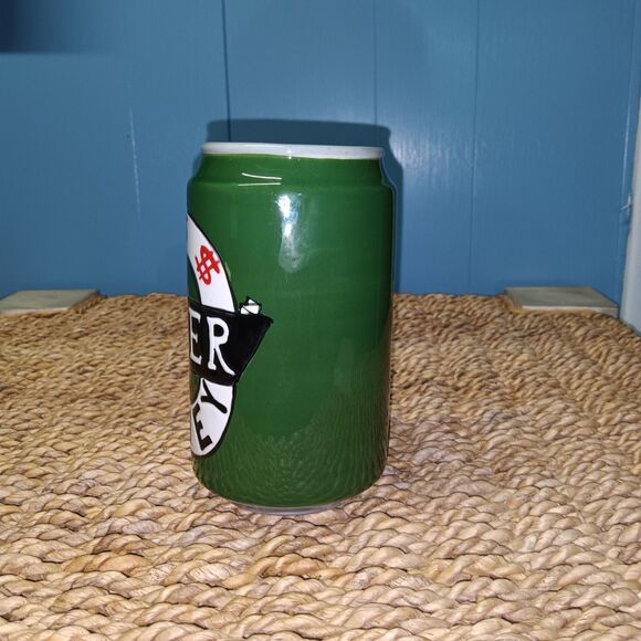 Green Beer Money Bank 6" Ceramic Can - Picture 6 of 9
